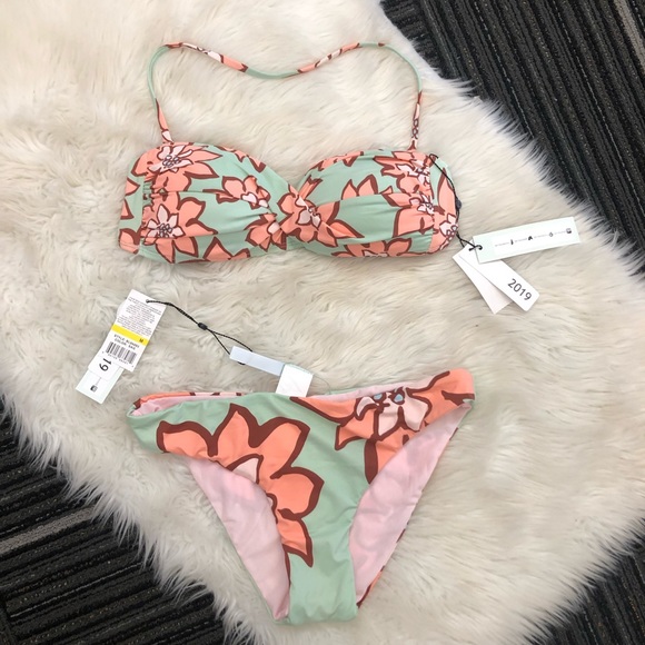 NWT The Bikini Lab Medium 2 pc in Desert Petals - Picture 2 of 4